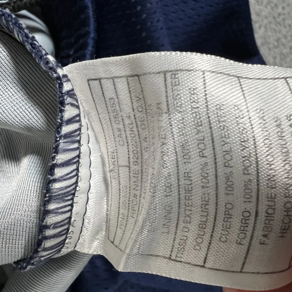 Nike Pants Mens Large Blue Vintage Mesh‎ Basketball Warm Up Ankle Zip Pockets